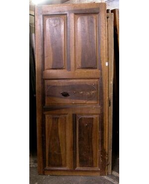 pti466 a door in walnut 700 mis. 80 x 192 cm