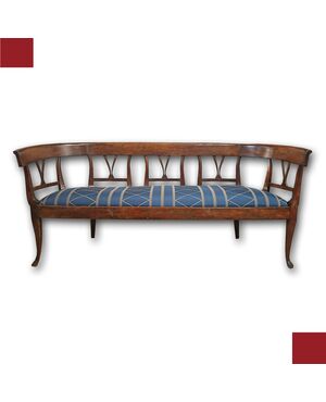 DIRECTOIRE WALNUT SOFA, LATE 18TH CENTURY