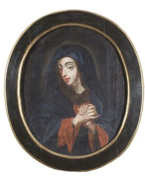 Madonna in preghiera dipinto del XVIII sec