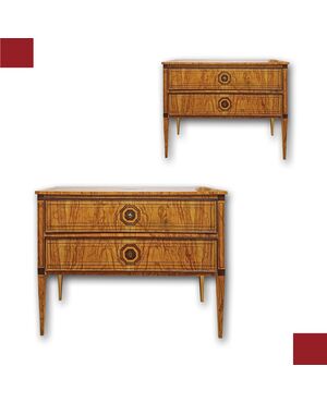 PAIR OF NEO-CLASSICAL STYLE CHEST OF DRAWERS, SECOND HALF OF THE 19TH CENTURY