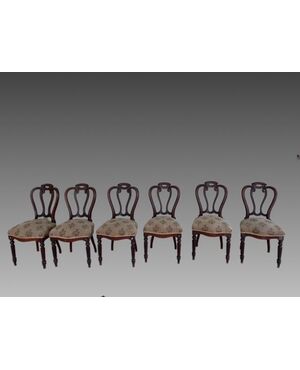 Group of six Louis Philippe chairs