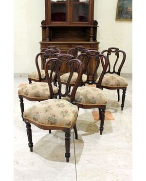 Group of six Louis Philippe chairs