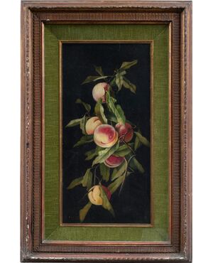 Charles Thomas Bale (British, 1845 - 1925) - Still life of peaches.