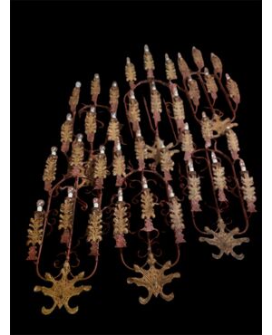 Large wrought iron sconces