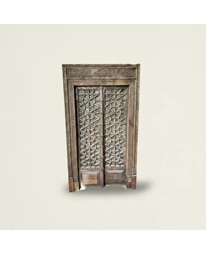 
Antico Portone in Legno Intagliato del XVIII Secolo