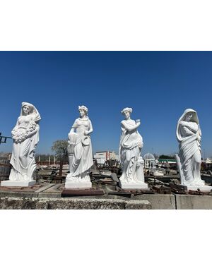 Marble four seasons statues - Height 160 cm