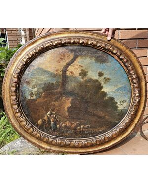 PAESAGGIO. SCUOLA ROMANA FINE XVII SECOLO