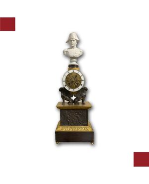 OROLOGIO DA TAVOLO A PENDOLO NAPOLEONE PRIMA META' DEL XIX SECOLO