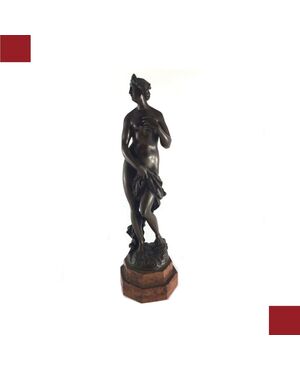 SCULTURA IN BRONZO "VENERE BAGNANTE" PRIMI XIX SECOLO