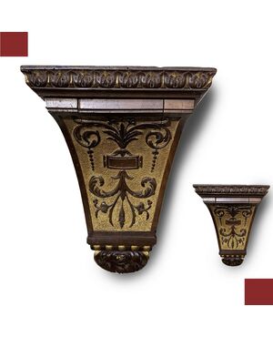 PAIR OF CONSOLES, SECOND HALF OF THE 19TH CENTURY