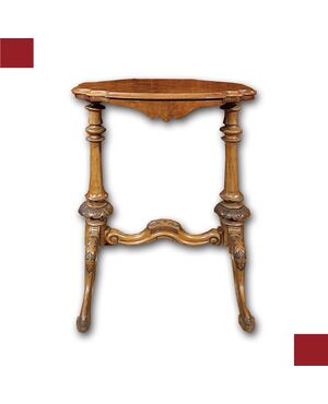 CARVED WALNUT TABLE EARLY 19TH CENTURY
