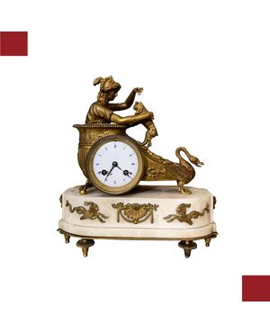 NEOCLASSICAL CLOCK WITH CHARIOT 18TH CENTURY