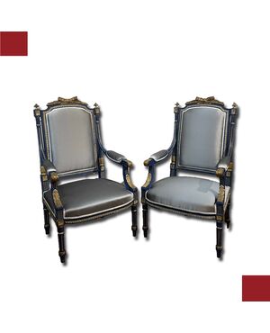 PAIR OF LATE 18TH CENTURY ARMCHAIRS