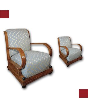 PAIR OF ART DECO ARMCHAIRS