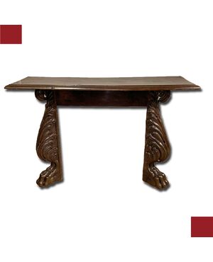 16th Century Florentine Walnut Console Table