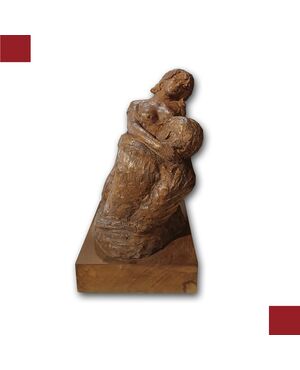 SCULPTURE "THE LOVING EMBRACE" 1960s 20TH CENTURY