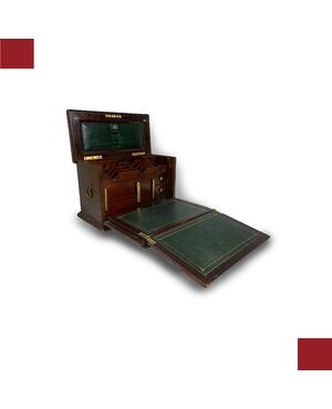 LATE 19TH CENTURY ENGLISH TRAVELING DESK