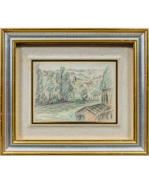 Pio Semeghini (Quistello 1878 - Verona 1964) - Falzè di Piave.