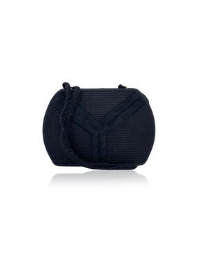YVES SAINT LAURENT Borsa a Tracolla Vintage in Tela Col. Nero S