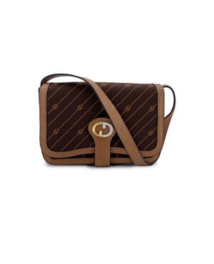 GUCCI Borsa a Tracolla Vintage in Tela Col. Marrone M
