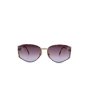 FENDI Occhiali da Sole Vintage in Metallo Col. Marrone