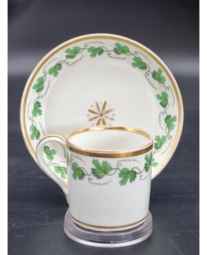Porcelain cup and saucer, Imperial Manufactory of Vienna – 1823/24