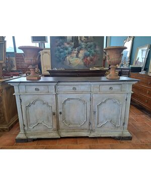 Credenza a 3 ante dipinta dell' Ottocento