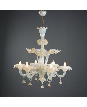 Lampadario Veneziano Murano Fine XIX Secolo
