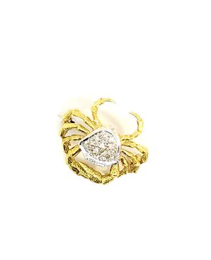 Spilla in oro con diamanti