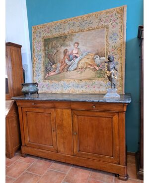 Wonderful large inlaid walnut sideboard