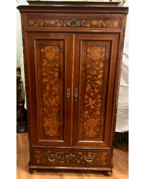 Elegant inlaid wardrobe