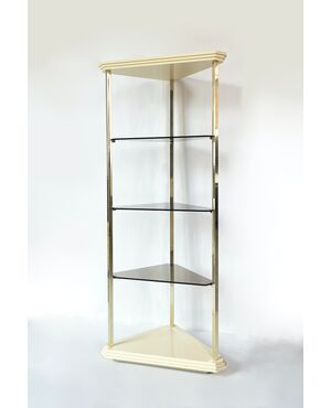Stillglass Corner Cabinet / Bookcase - 1980
