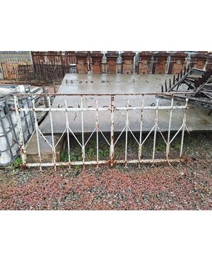 Nailed solid iron railing