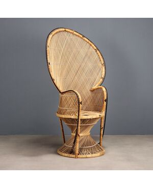 Poltrona in Rattan Italia XX Secolo