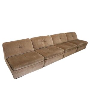 Modular velvet sofa by Busnelli, Italy, 1970s NEGOTIABLE PRICE
