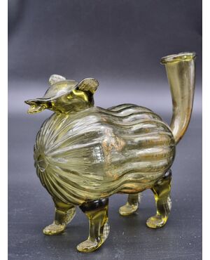 Cagnolino in vetro soffiato – Murano (?), XIX secolo