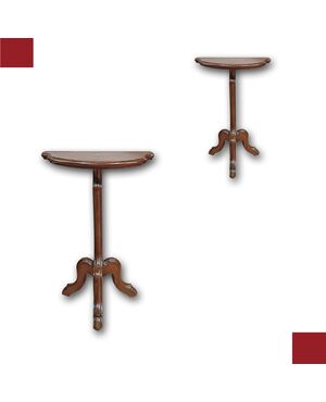 PAIR OF 19TH CENTURY GUERIDON CONSOLE TABLES