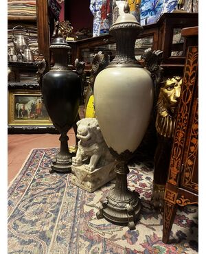Large bronze vases France