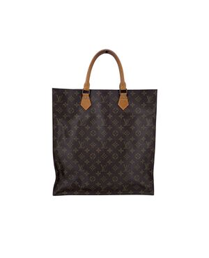 LOUIS VUITTON Borsa Shopper Vintage in Tela Col. Marrone Plat M