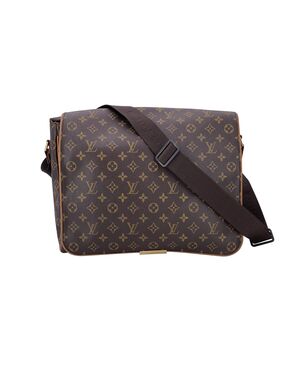 LOUIS VUITTON Borsa a Tracolla in Tela Col. Marrone Abbesses Messenger L