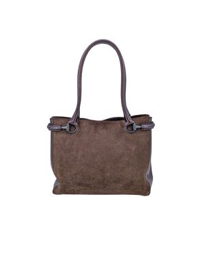 GUCCI Borsa Shopper in Camoscio Col. Marrone M