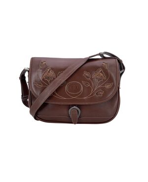 GUCCI Borsa a Tracolla Vintage in Pelle Col. Marrone M