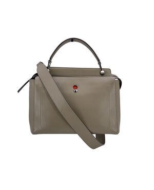 FENDI Borsa Shopper in Pelle Col. Grigio Dot Com M