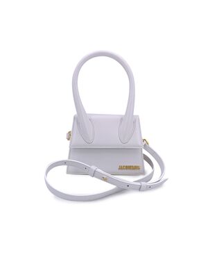 JACQUEMUS Borsa a Mano in Pelle Col. Bianco Chiquito S