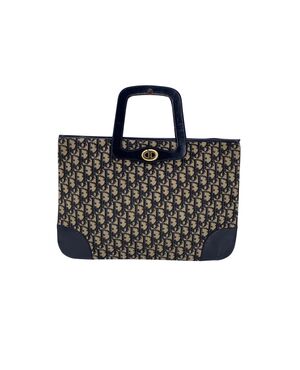 DIOR Borsa Shopper Vintage in Tela Col. Blu M