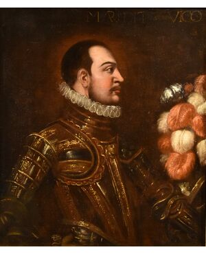 Portrait of a knight in armor, Venetian School of the early 17th century