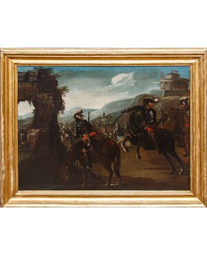 L'assedio di Montalcino, Girolamo Cenatiempo (documentato tra il 1705 e il 1742)