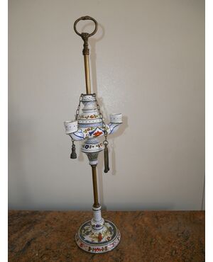 Lampada ad olio in ceramica CACF Faenza
