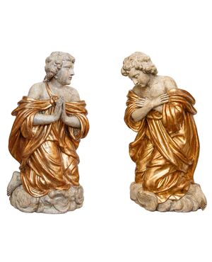 Coppia di angeli inginocchiati, Fine XVII secolo