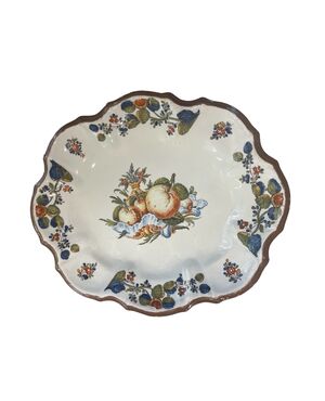 Vassoio in maiolica , manifattura Pasquale Antonibon , Nove di Bassano